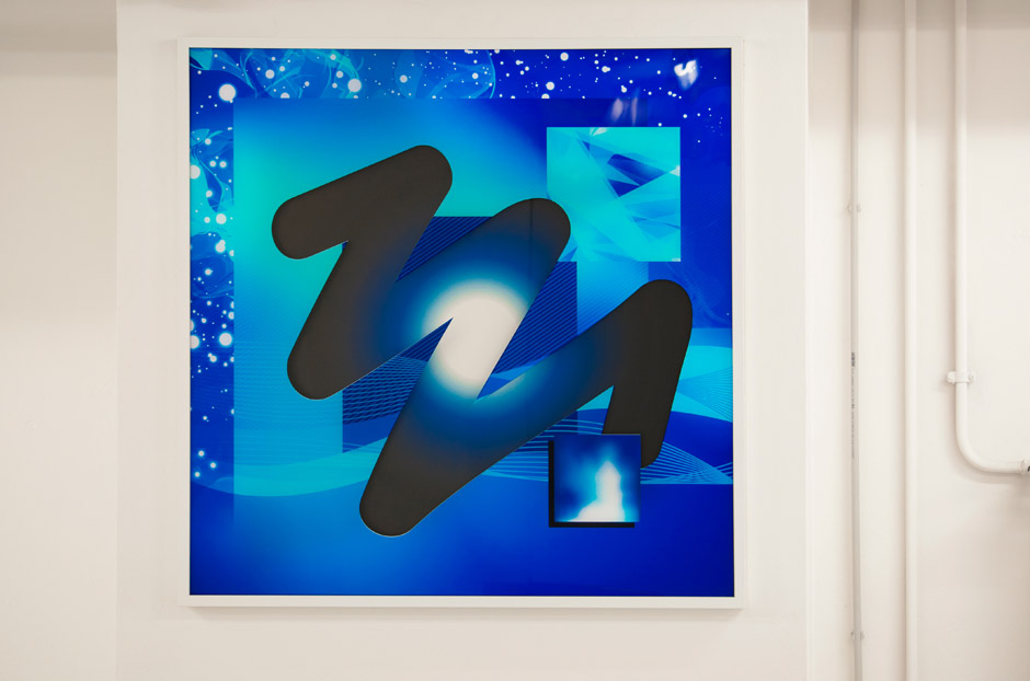 Marotta & Russo - Deep in Blue 01, stampa UV su plexiglass e forex, 100x100 cm